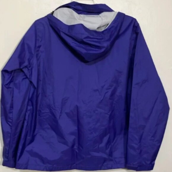 Cabela's women’s purple rain coat with storable hood 2XL - Picture 8 of 11